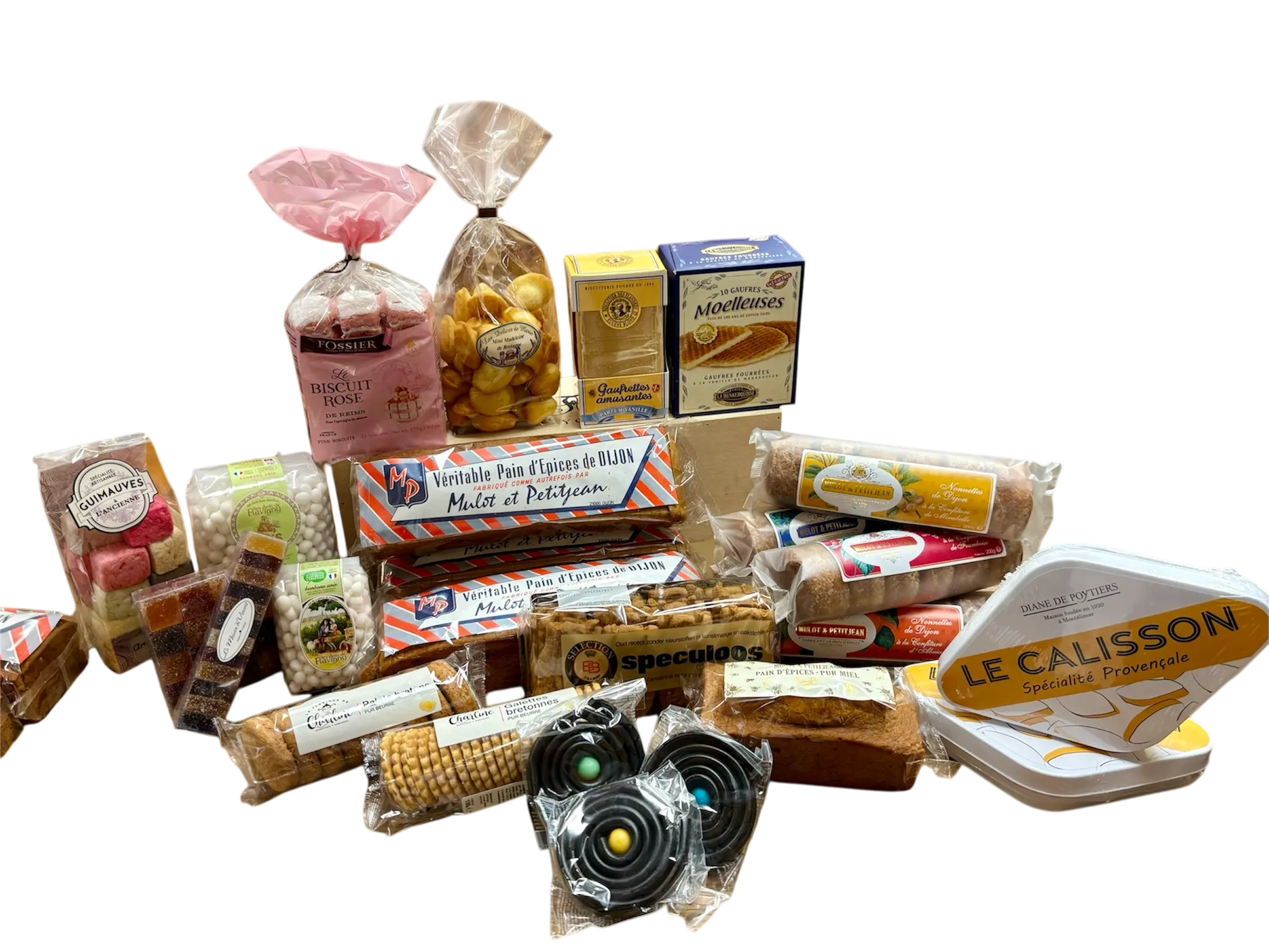 Différents biscuits